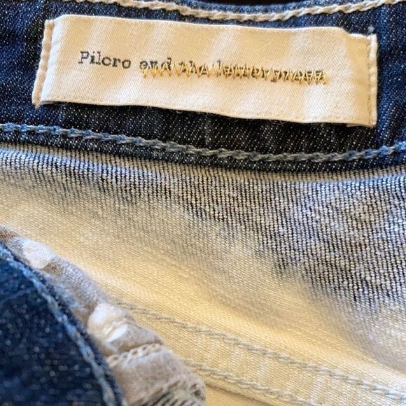 Anthropologie Pilcro and the Letterpress Dip Dyed Ombre Denim Shorts Size 25 - Picture 6 of 9